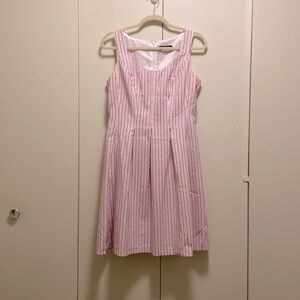 Nine West Red/White/Blue Seersucker Dress - Size 6 - Great Condition